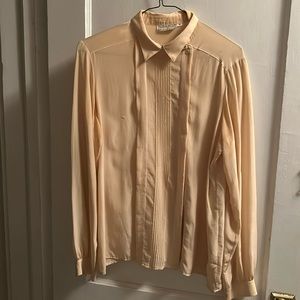 Cream silk blouse